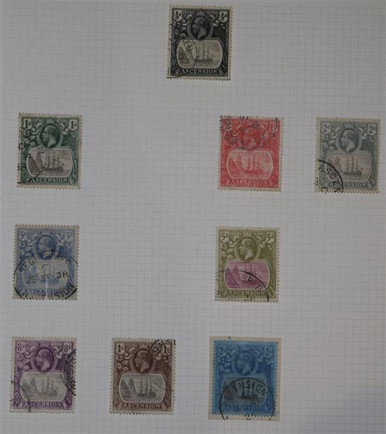 1922-61 collection of Ascension Island stamps